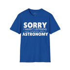 Sorry I wasn't listening I was thinking about astronomy