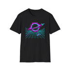 Synthwave Black Hole Retro 80s Space Graphic T-Shirt