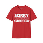 Sorry I wasn't listening I was thinking about astronomy